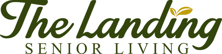 the landing logo green