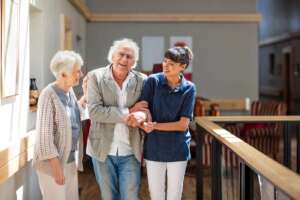 what is assisted living a care giver assists a resident