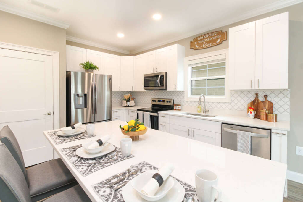 Full Kitchen in the Independent Living Cottages at The Landing of Bogart