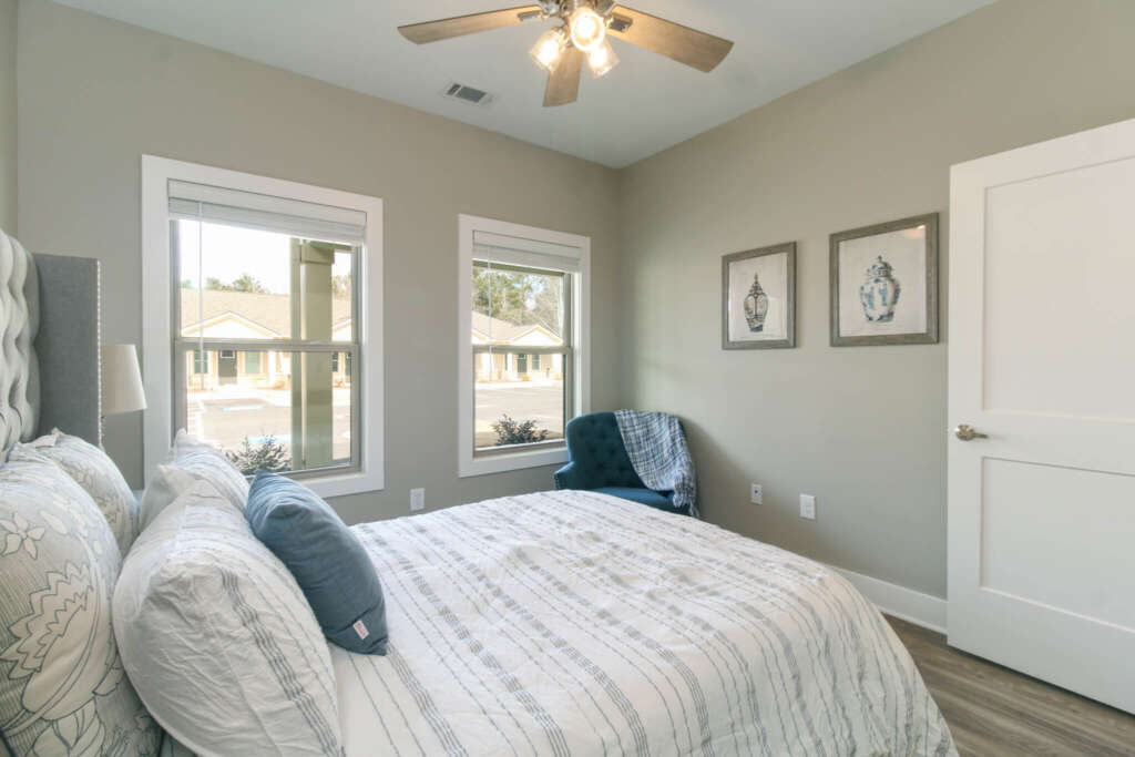 Bedroom Two - Two Bedroom senior living apartment at The Landing of Winder