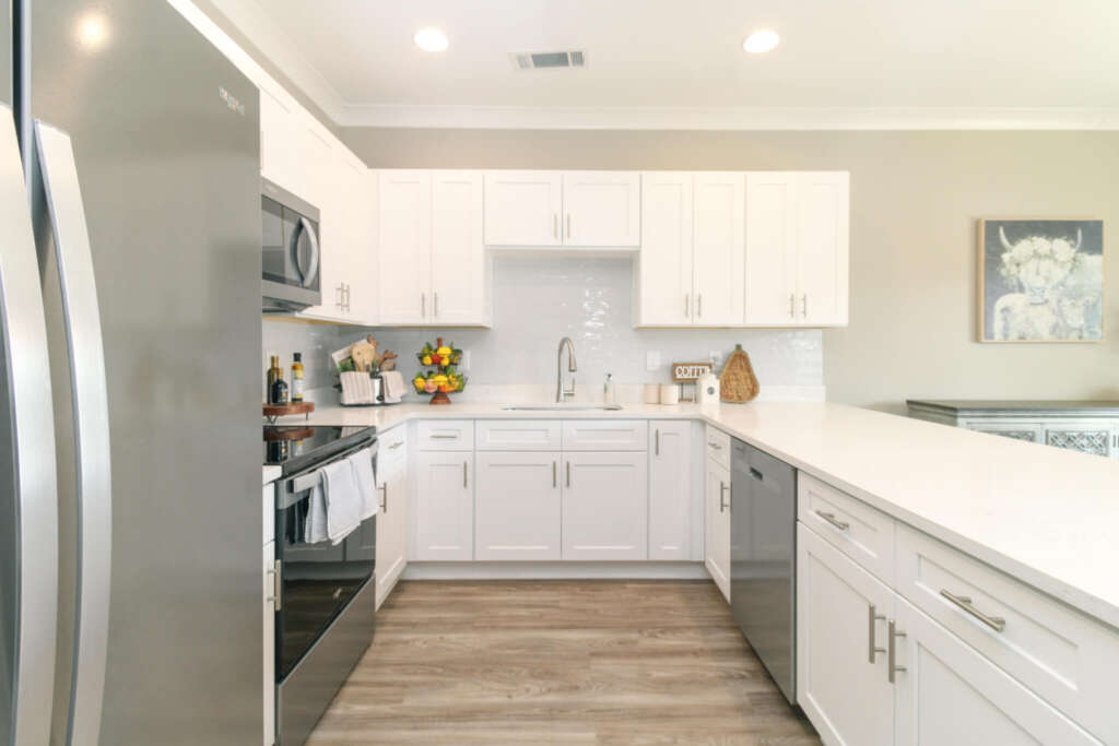 Two Bedroom senior living apartment with full kitchen at The Landing of Winder