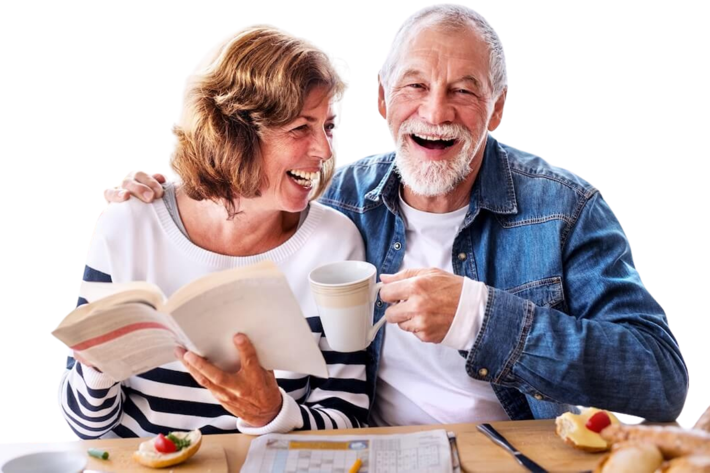 independent living residents eating